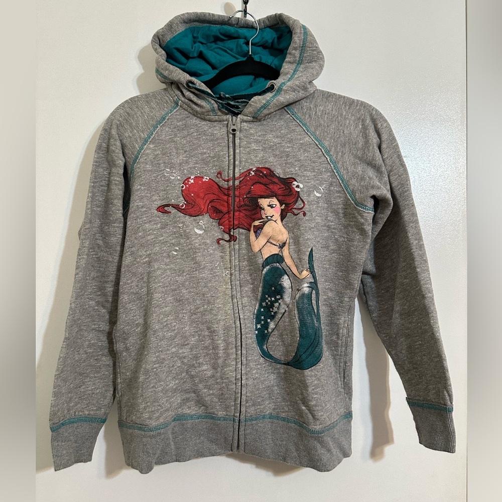 DISNEY The Little Mermaid Art Of Ariel Zip Up Hoodie